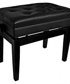 AMS Piano Stool Wooden With Height Adjust. - Ebony