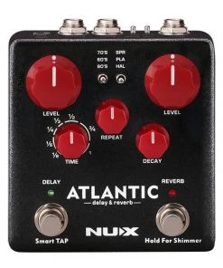 PRO MUSIC NU-X Verdugo Series Atlantic Multi Delay & Reverb Effects Pedal
