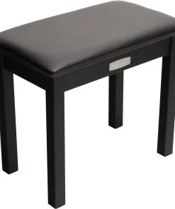 PRO MUSIC Digital Pianos NU-X Keyboard/Piano Bench Wood & Vinyl With Storage In Black