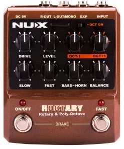 PRO MUSIC Pedals NU-X Roctary Speaker Simulator & Polyphonic Octave Pedal