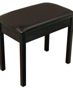 PRO MUSIC Digital Pianos On Stage Keyboard/Piano Bench In Solid Wood & Vinyl In Rosewood