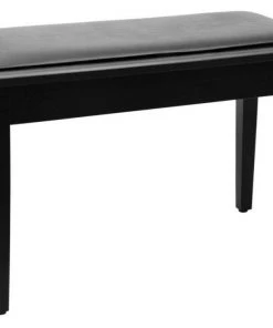 PRO MUSIC Digital Pianos On Stage KB8904B Deluxe Keyboard/Piano Bench With Flip-Top Storage In Black