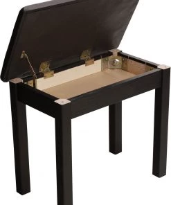 PRO MUSIC Digital Pianos Keyboard/Piano Bench Wood & Vinyl With Storage In Black