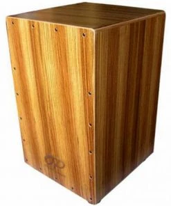 PRO MUSIC Opus Percussion Wooden Cajon In Zebrawood With Deluxe Carry Bag Cajons