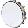 PRO MUSIC Percussion Plus 10" Wooden Tuneable Tambourine With 8-Single Rows Of Jingles