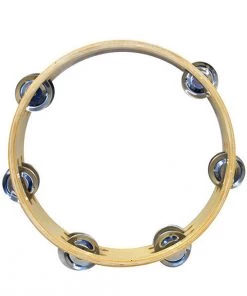 PRO MUSIC Tambourines Percussion Plus 8" Wooden Tambourine With 6-Double Rows Of Jingles