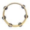 PRO MUSIC Percussion Plus 9" Wooden Tambourine With 6-Double Rows Of Jingles