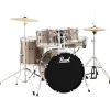Dynamic Pearl Roadshow 20" Fusion 5 Piece Drum Kit - Bronze Metallic