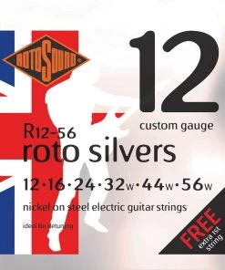 National Rotosound R1256 Roto Silvers Electric Detune 12-56 Strings