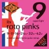 National Strings Rotosound R9 Roto Pinks Electric Set 9 - 42