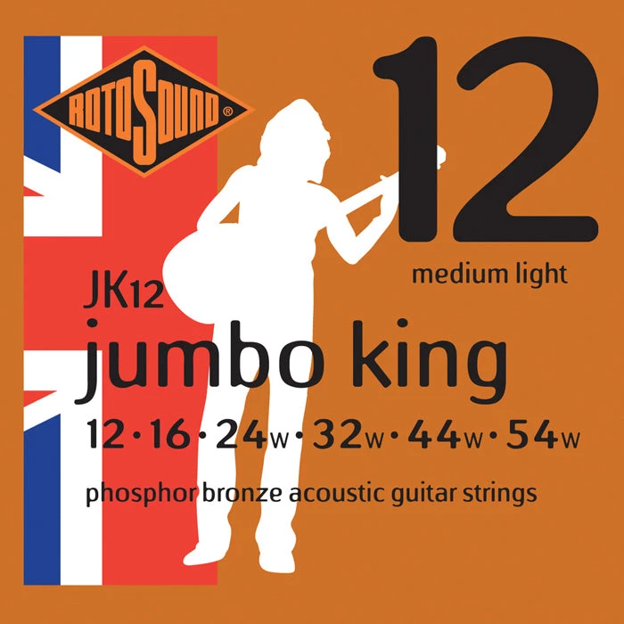 National Rotosound JK12 Jumbo King Phosphor Bronze 12 - 54 String 1 National Rotosound JK12 Jumbo King Phosphor Bronze 12 - 54 String