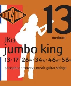 National Rotosound JK13 Jumbo King Phosphor Bronze 13 - 56 String Strings