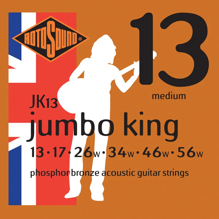 National Rotosound JK13 Jumbo King Phosphor Bronze 13 - 56 String Strings 1 National Rotosound JK13 Jumbo King Phosphor Bronze 13 - 56 String Strings
