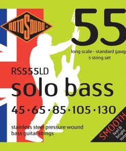 National Rotosound RS555LD Solobass Pressure Wound 5 String 45-130