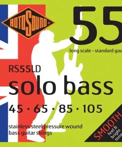 National Rotosound RS55LD Solobass Pressure Wound 4 String 45-105 Strings