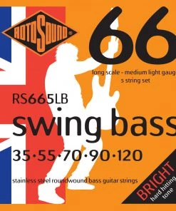 National Strings Rotosound RS665LB Swing Bass66 Long Scale 5-Str 35-90 Stainless