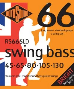 National Rotosound RS665LD Swing Bass 66 Long Scale 45 -130 5-String Strings
