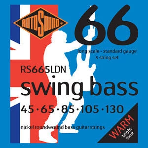 National Rotosound RS665LDN Swing Bass 66 5 String 45-130 Nickel 1 National Rotosound RS665LDN Swing Bass 66 5 String 45-130 Nickel