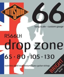 National Rotosound RS66LH+ Swing Bass 66 Drop Zone 85-175 Stainless Strings