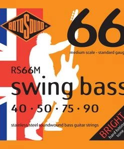 National Rotosound RS66M Swing Bass 66 Medium Scale 40-90 Stainless Steel Strings