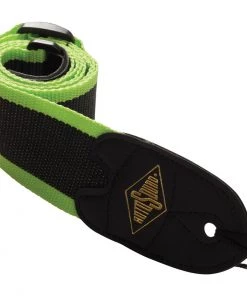 National Rotosound Green Stripe Webbing Strap