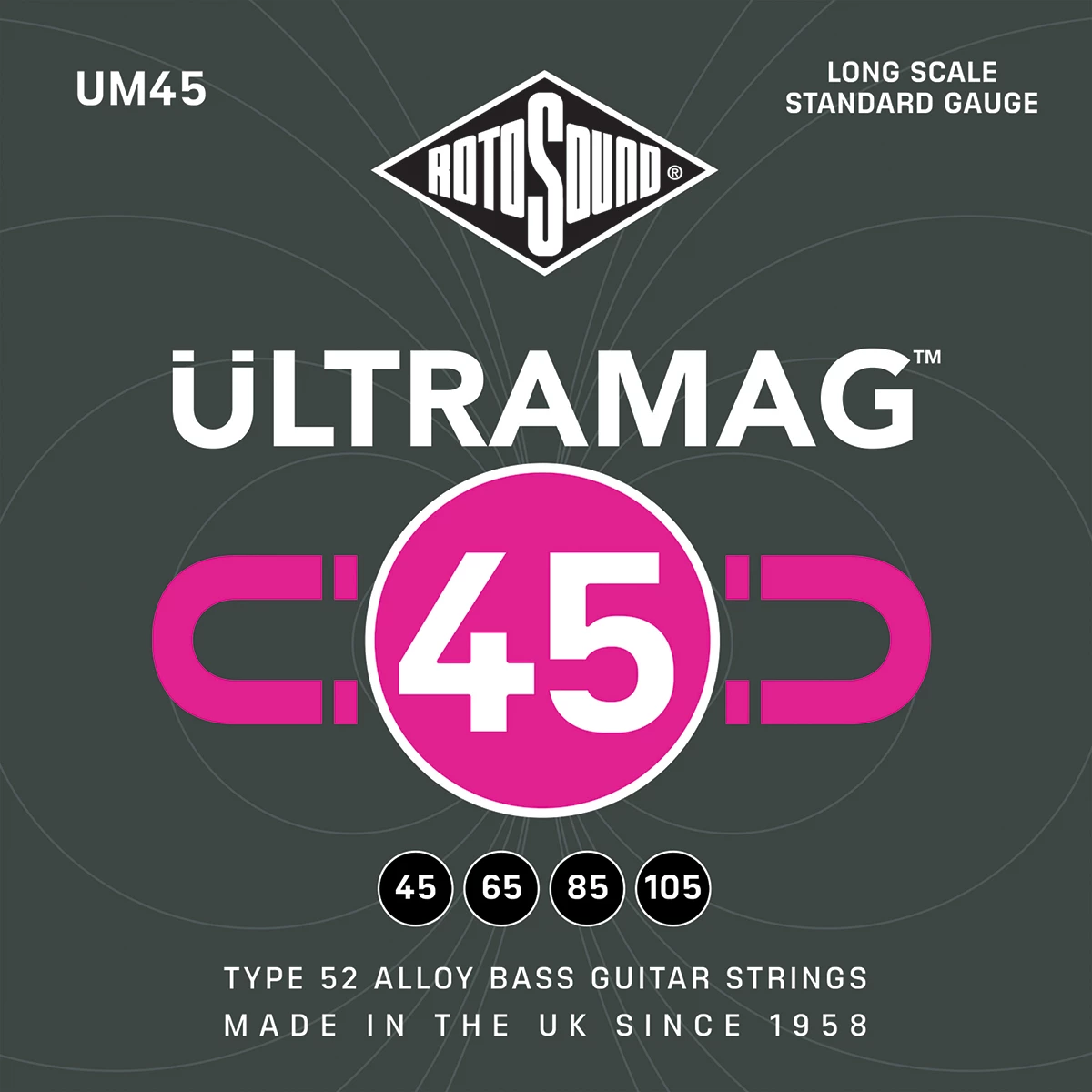 National Rotosound RUM45 Ultramag Bass Set 45-105 1 National Rotosound RUM45 Ultramag Bass Set 45-105