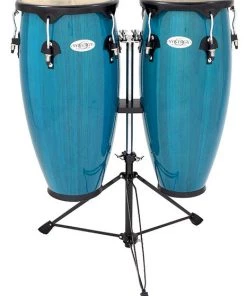 PRO MUSIC Toca 10 & 11" Synergy Series Wooden Conga Set In Bahama Blue Congas