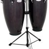 PRO MUSIC Toca 10 & 11" Synergy Series Wooden Conga Set In Trans Black Congas
