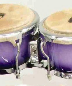 PRO MUSIC Toca Elite Series 7 & 8-1/2" Wooden Bongos In Purple Mist