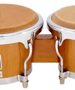 PRO MUSIC Toca Custom Deluxe Series 7 & 8-1/2" Wooden Bongos In Antique Maple
