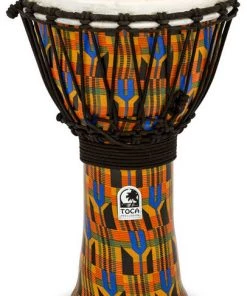 PRO MUSIC Toca Freestyle Series Djembe 9" In Kente Cloth