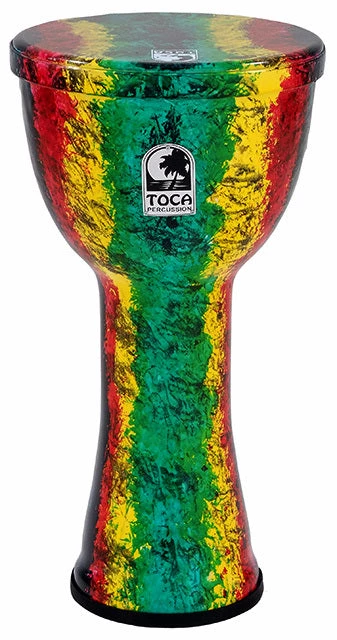 PRO MUSIC Toca Lightweights Series Hand Drum 10" In Rasta Djembes 1 PRO MUSIC Toca Lightweights Series Hand Drum 10" In Rasta Djembes