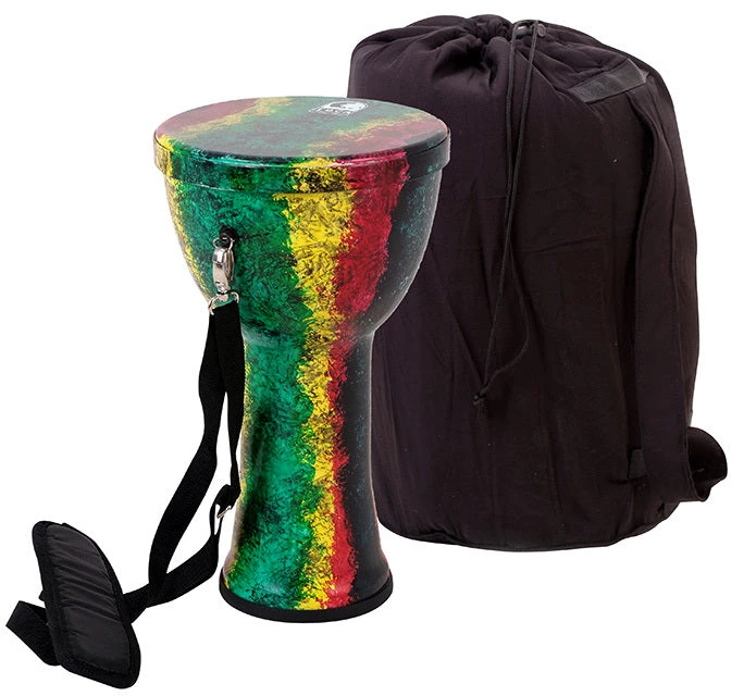 PRO MUSIC Toca Lightweights Series Hand Drum 10" In Rasta Djembes 2 PRO MUSIC Toca Lightweights Series Hand Drum 10" In Rasta Djembes