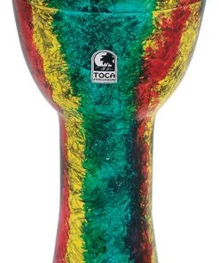 PRO MUSIC Djembes Toca Lightweights Series Hand Drum 9" In Rasta
