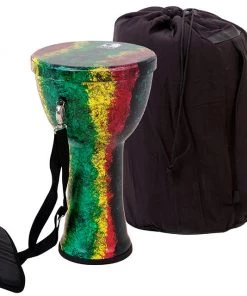 PRO MUSIC Djembes Toca Lightweights Series Hand Drum 9" In Rasta