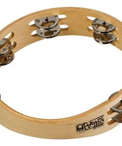 PRO MUSIC Toca Players Series Wooden 10" Tambourine With Double Row Of Jingles