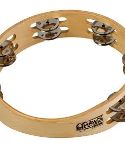 PRO MUSIC Toca Players Series 9" Wooden Tambourine With Double Row Of Jingles