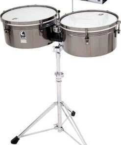 PRO MUSIC Toca Custom Deluxe Series Timbale Set In Black Chrome