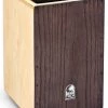 PRO MUSIC Cajons Toca Wooden Cajon In Natural With Ash Wood Front Plate