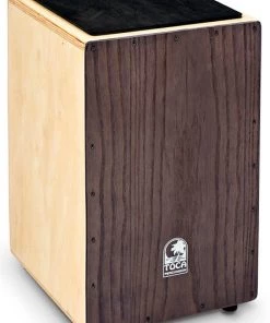PRO MUSIC Cajons Toca Wooden Cajon In Natural With Ash Wood Front Plate