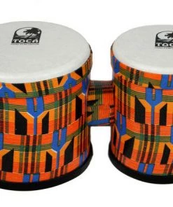 PRO MUSIC Toca 5 & 6" Freestyle Series Synthetic Bongos In Kente Cloth