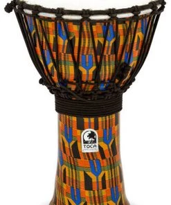 PRO MUSIC Djembes Toca Freestyle 2 Series Djembe 9" In Kente Cloth