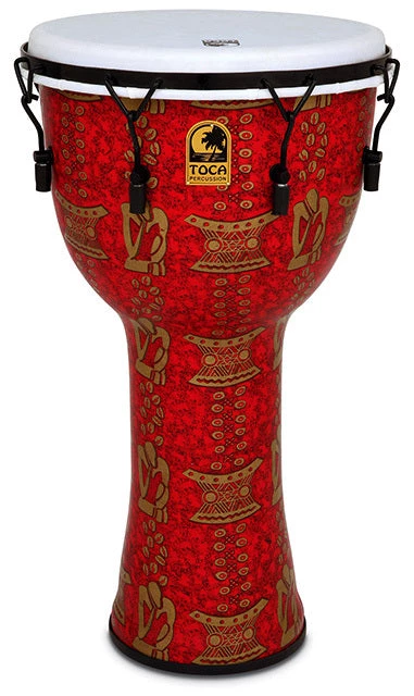 PRO MUSIC Toca Freestyle 2 Series Mech Tuned Djembe 14" In Thinker Pattern With Bag 1 PRO MUSIC Toca Freestyle 2 Series Mech Tuned Djembe 14" In Thinker Pattern With Bag