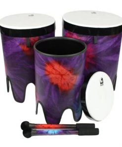 PRO MUSIC Toca Freestyle 2 Series Nesting Tom Toms In Woodstock Purple - PK3 Other Drums
