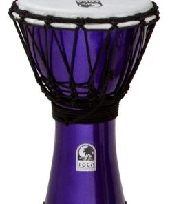 PRO MUSIC Djembes Toca Freestyle Colorsound Series Djembe 7" In Metallic Indigo