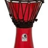 PRO MUSIC Toca Freestyle Colorsound Series Djembe 7" In Metallic Red Djembes