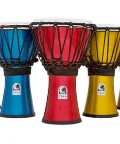 PRO MUSIC Toca Freestyle Colorsound Series Djembe 7" In Asst Colours - 7Pk Djembes