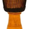 PRO MUSIC Djembes Toca Master Series Wooden Djembe 12" Synthetic Head In Natural With Bag