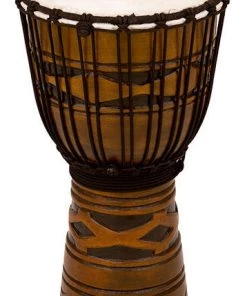 PRO MUSIC Toca Origins Series Wooden Djembe 10" Synthetic Head In African Mask