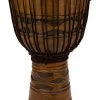 PRO MUSIC Toca Origins Series Wooden Djembe 12" Synthetic Head In African Mask Djembes